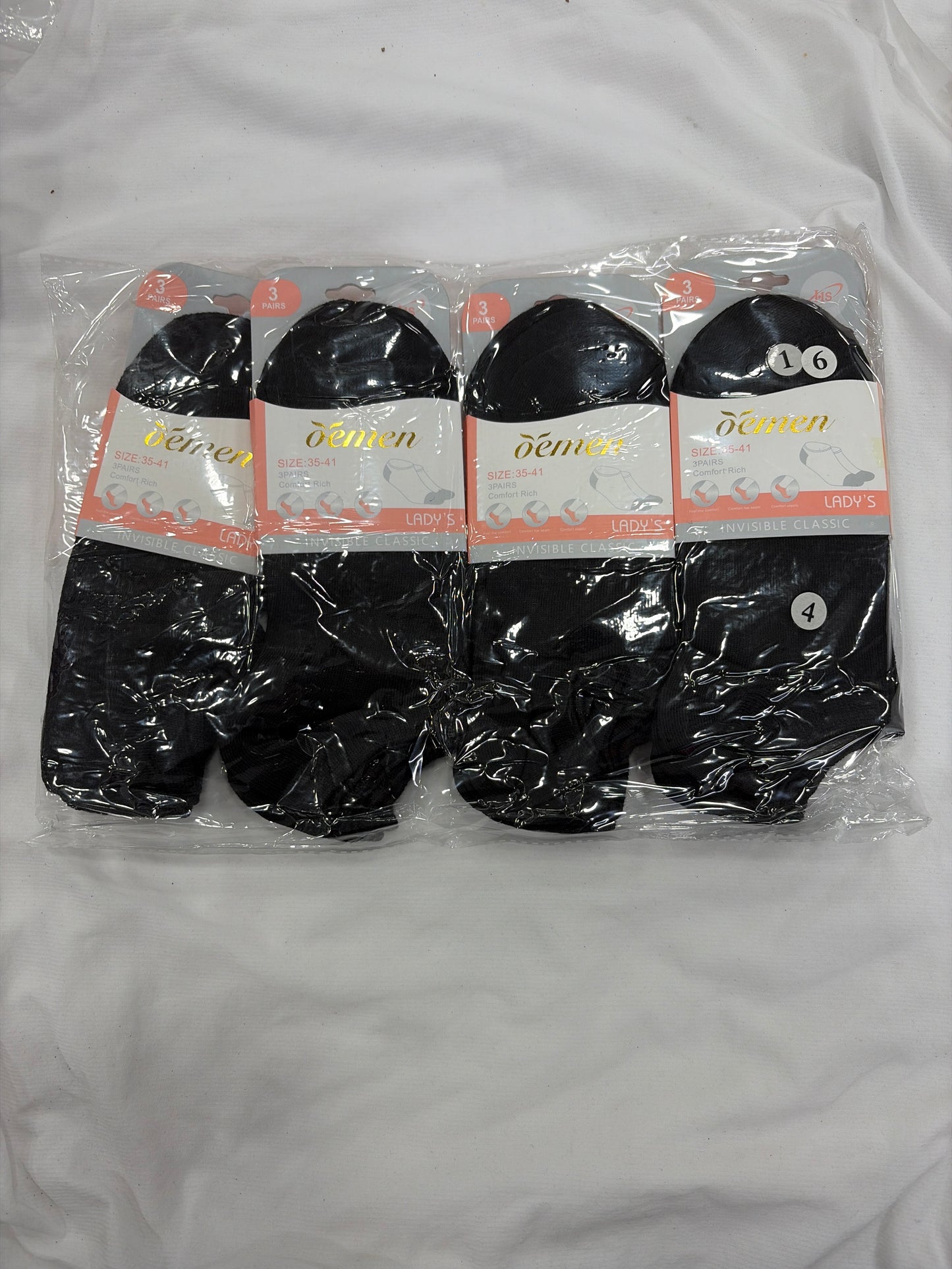 PACK 12 PARES TOBILLEROS TALLA 35-40