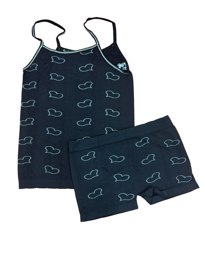 CONJUNTO NIÑA CORAZÓN NEGRO 6 a 12Años