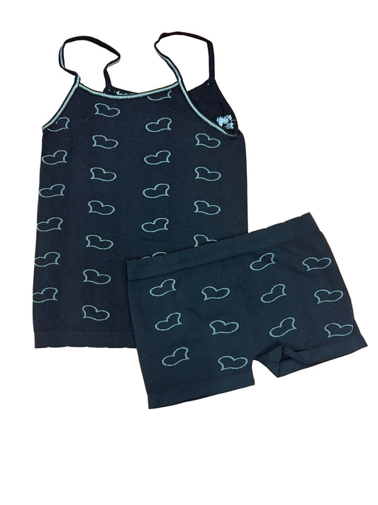 CONJUNTO NIÑA CORAZÓN NEGRO 6 a 12Años