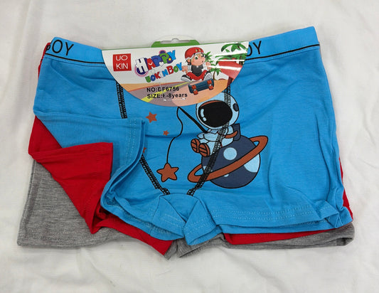 PACK 3 BOXER NIÑO SURTIDO 0.50€ LA UNIDAD