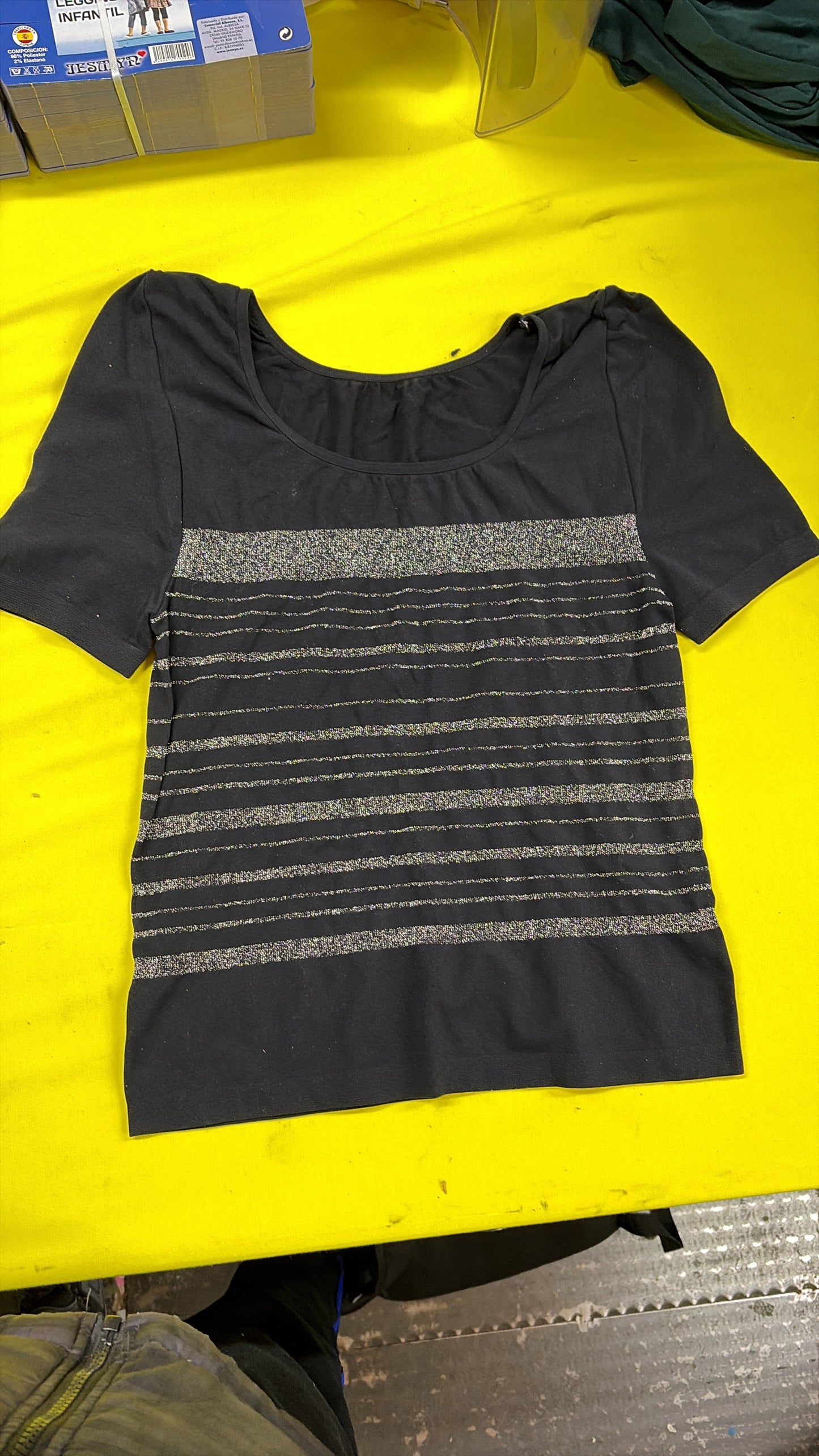 CAMISA BRILLO PLATA