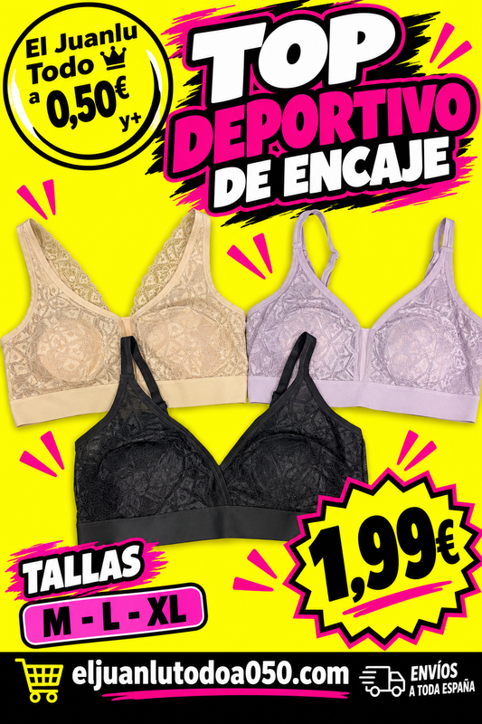 TOP DEPORTIVO DE ENCAJE