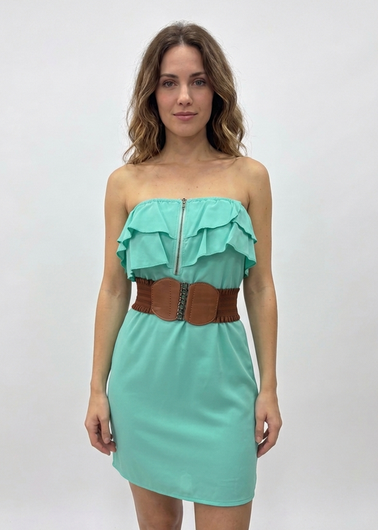 VESTIDO CON CINTURÓN