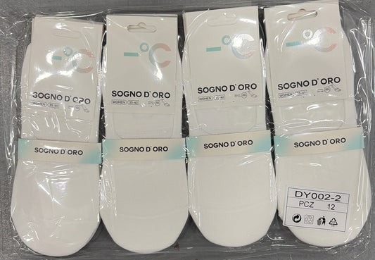 PAQUETE  12PARES PINKI BLANCO TOLA 35-40