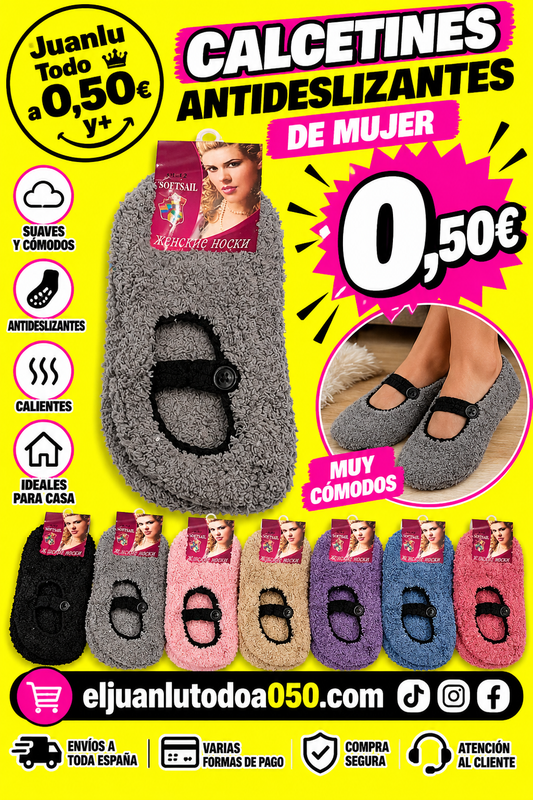 ZAPATILLAS ANTI-DESLIZANTES MUJER