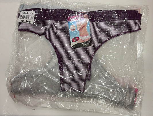 PAQUETE 12 unidades  Tanga brasileña