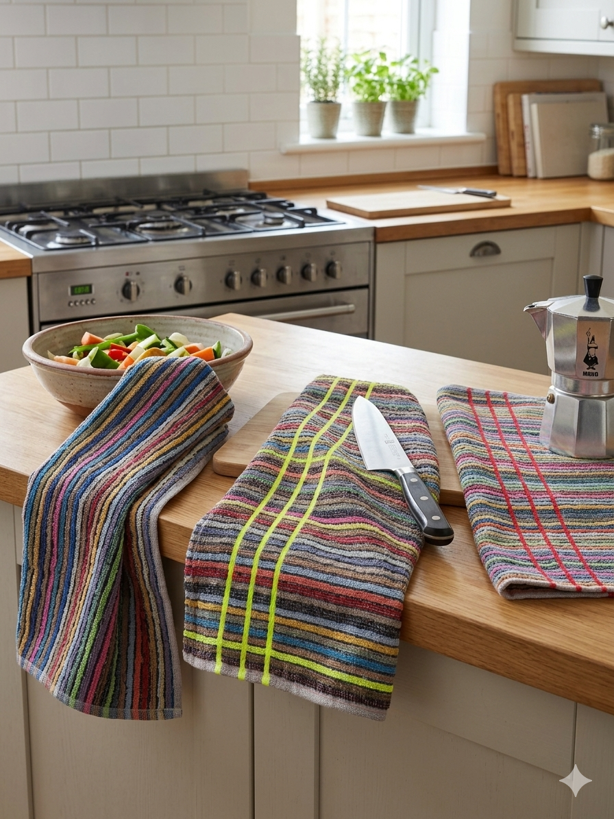 PAÑOS DE COCINA RAYAS