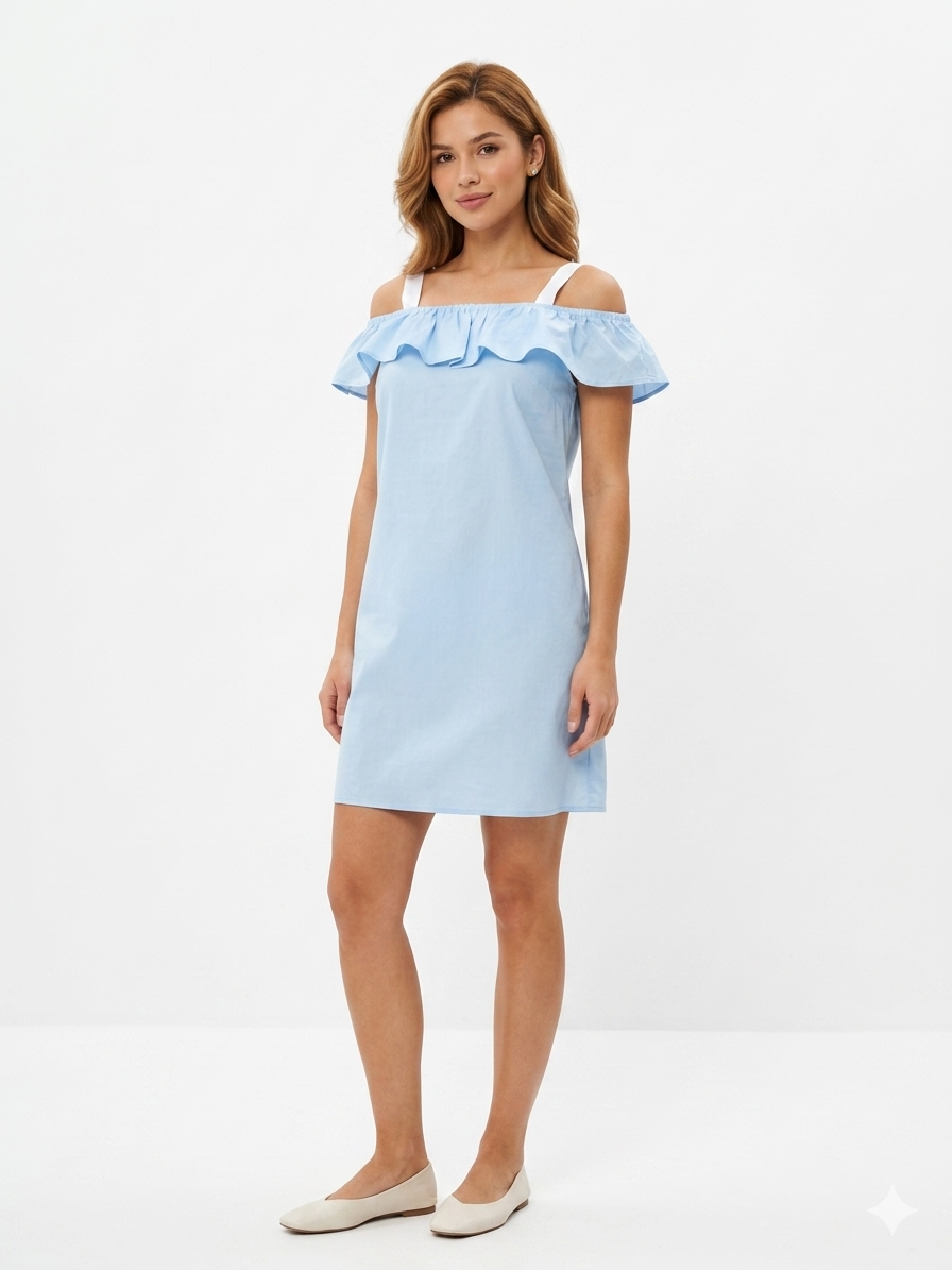 VESTIDO AZUL CIELO