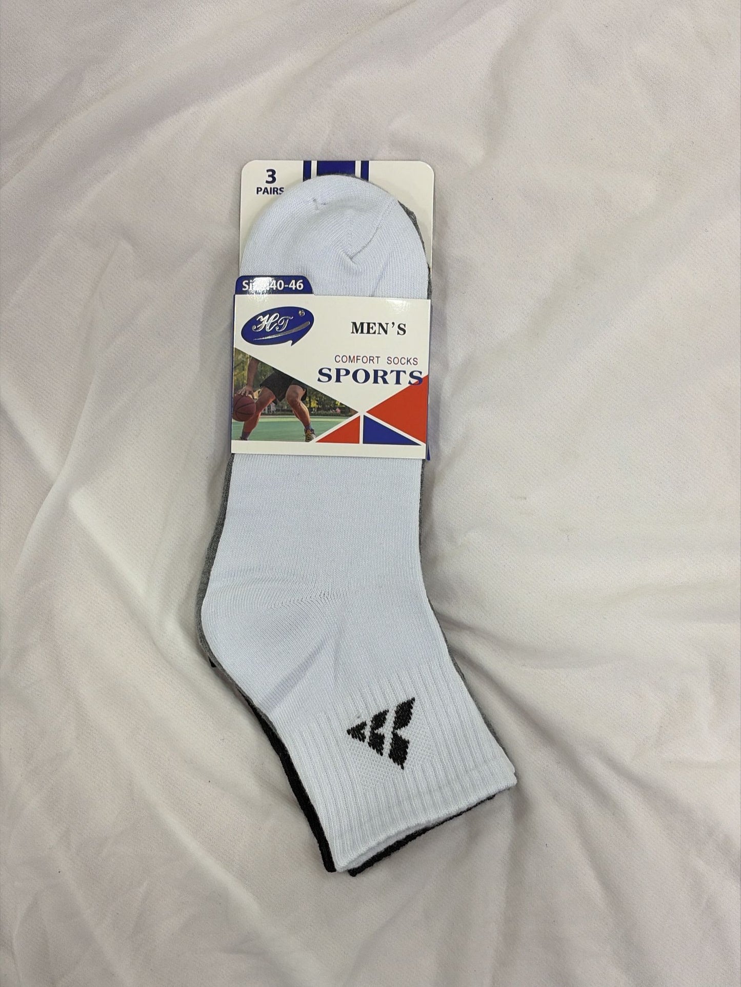 PACK 3 CALCETINES HOMBRE (MEDIA CAÑA) TALLA 40-46