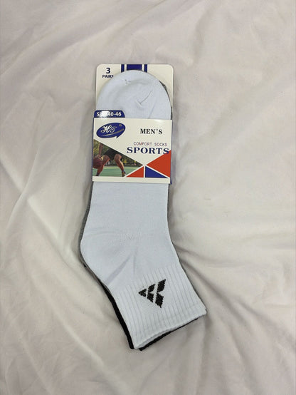 PACK 3 CALCETINES HOMBRE (MEDIA CAÑA) TALLA 40-46