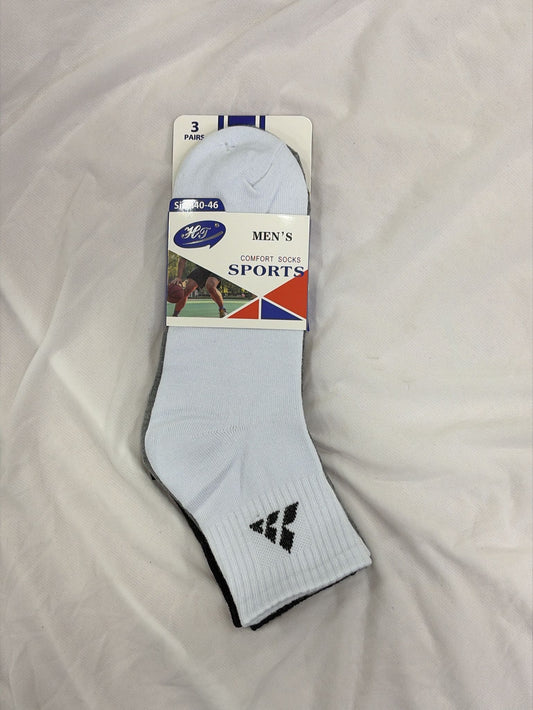 PACK 3 CALCETINES HOMBRE (MEDIA CAÑA) TALLA 40-46