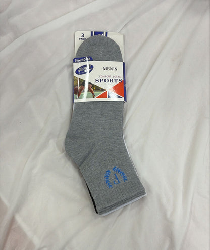 PACK 3 CALCETINES HOMBRE (MEDIA CAÑA) TALLA 40-46