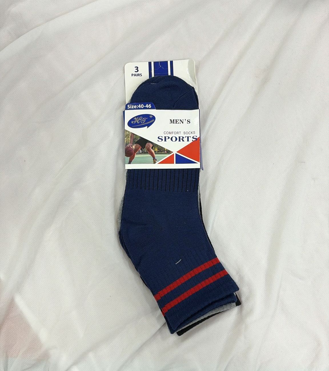 PACK 3 CALCETINES HOMBRE (MEDIA CAÑA) TALLA 40-46