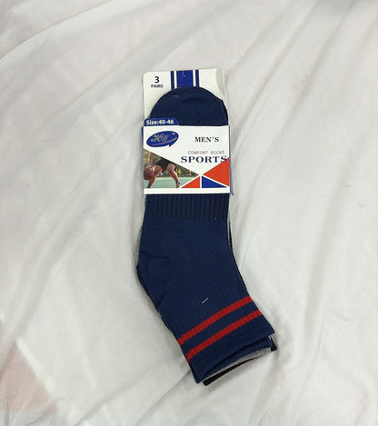PACK 3 CALCETINES HOMBRE (MEDIA CAÑA) TALLA 40-46