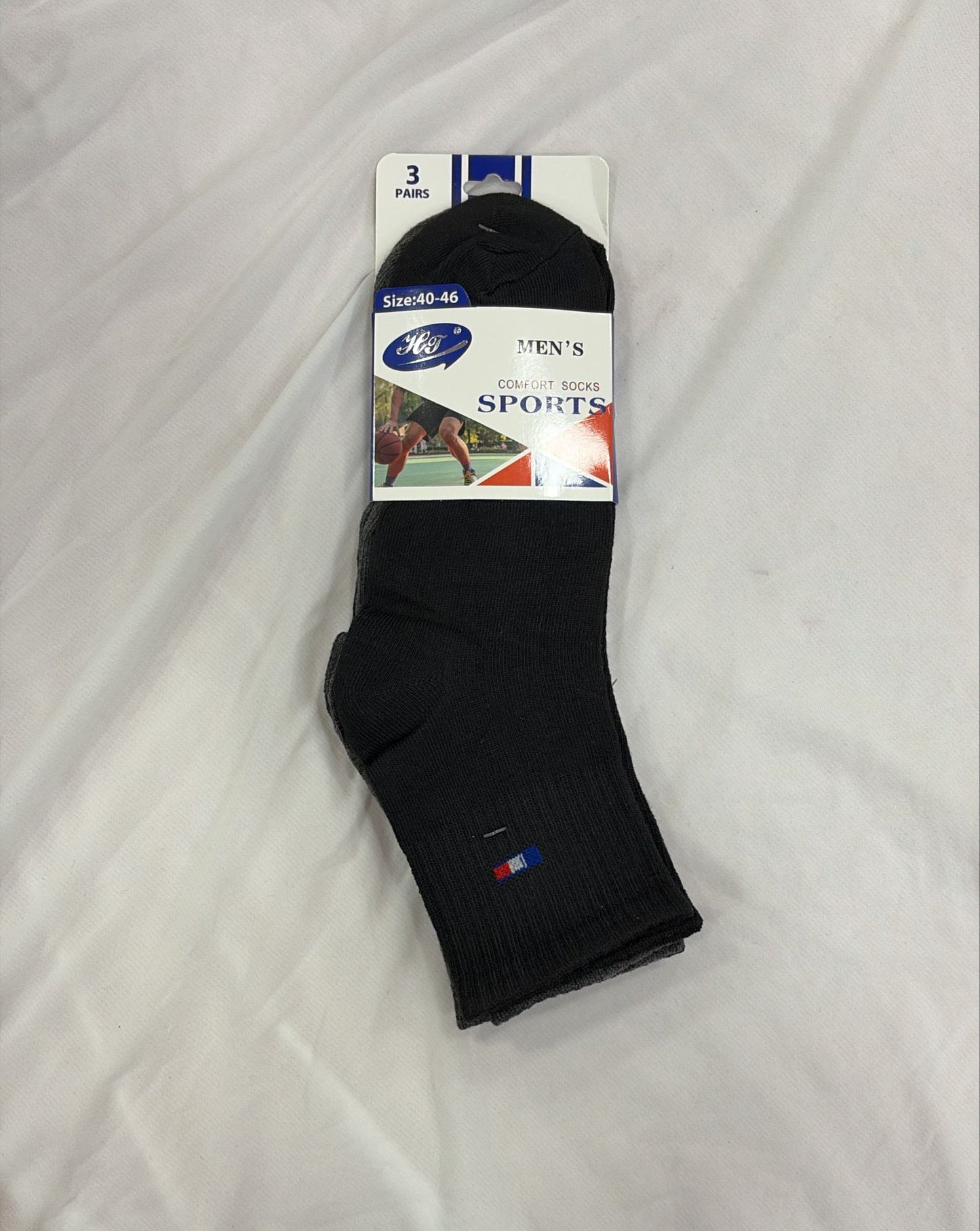 PACK 3 CALCETINES HOMBRE (MEDIA CAÑA) TALLA 40-46