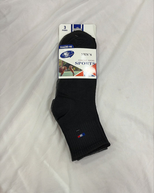PACK 3 CALCETINES HOMBRE (MEDIA CAÑA) TALLA 40-46