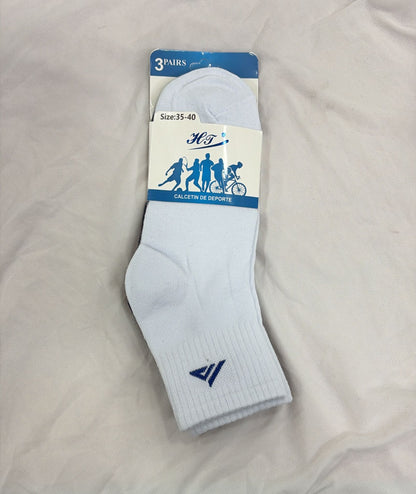 PACK 3 CALCETINES MUJER (MEDIA CAÑA) TALLA 35-40