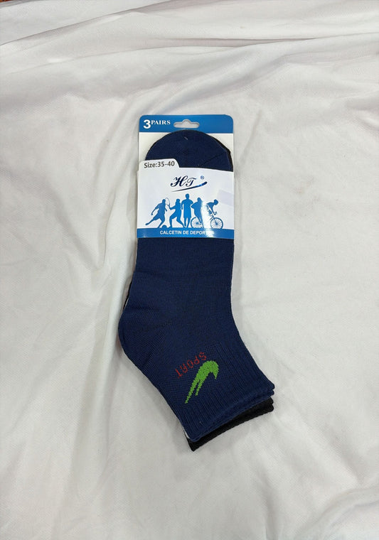 PACK 3 CALCETINES MUJER (MEDIA CAÑA) TALLA 35-40