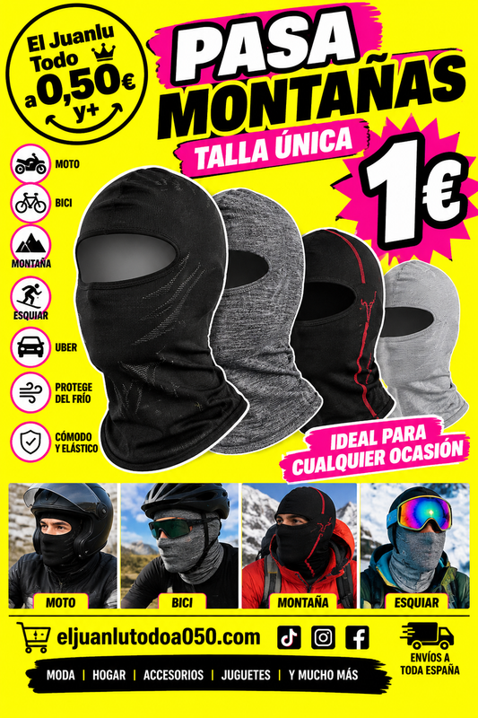 PASAMONTAÑAS ELÁSTICOS