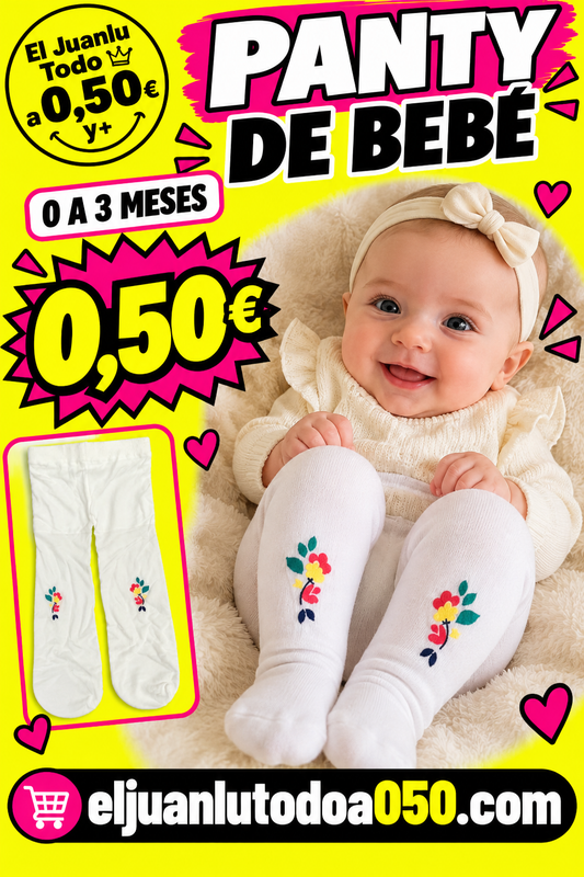 PANTY DE BEBÉ 0 a 3meses