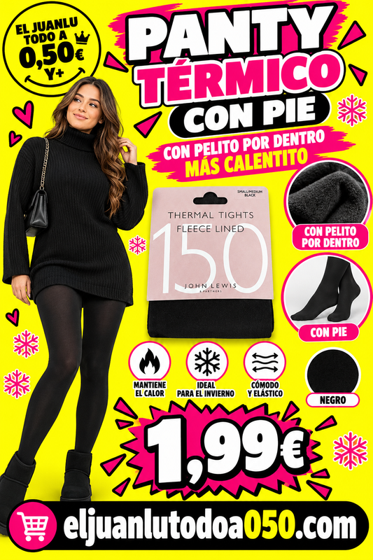 PANTY TÉRMICO AFELPADO INTERIOR