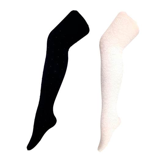 Pack de 2 PANTYS DE NIÑA MICROFIBRA