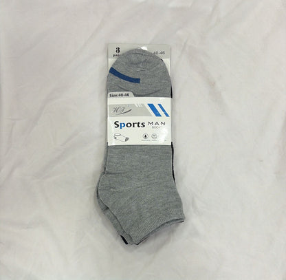 PACK 3 TOBILLERO HOMBRE TALLA 40-46