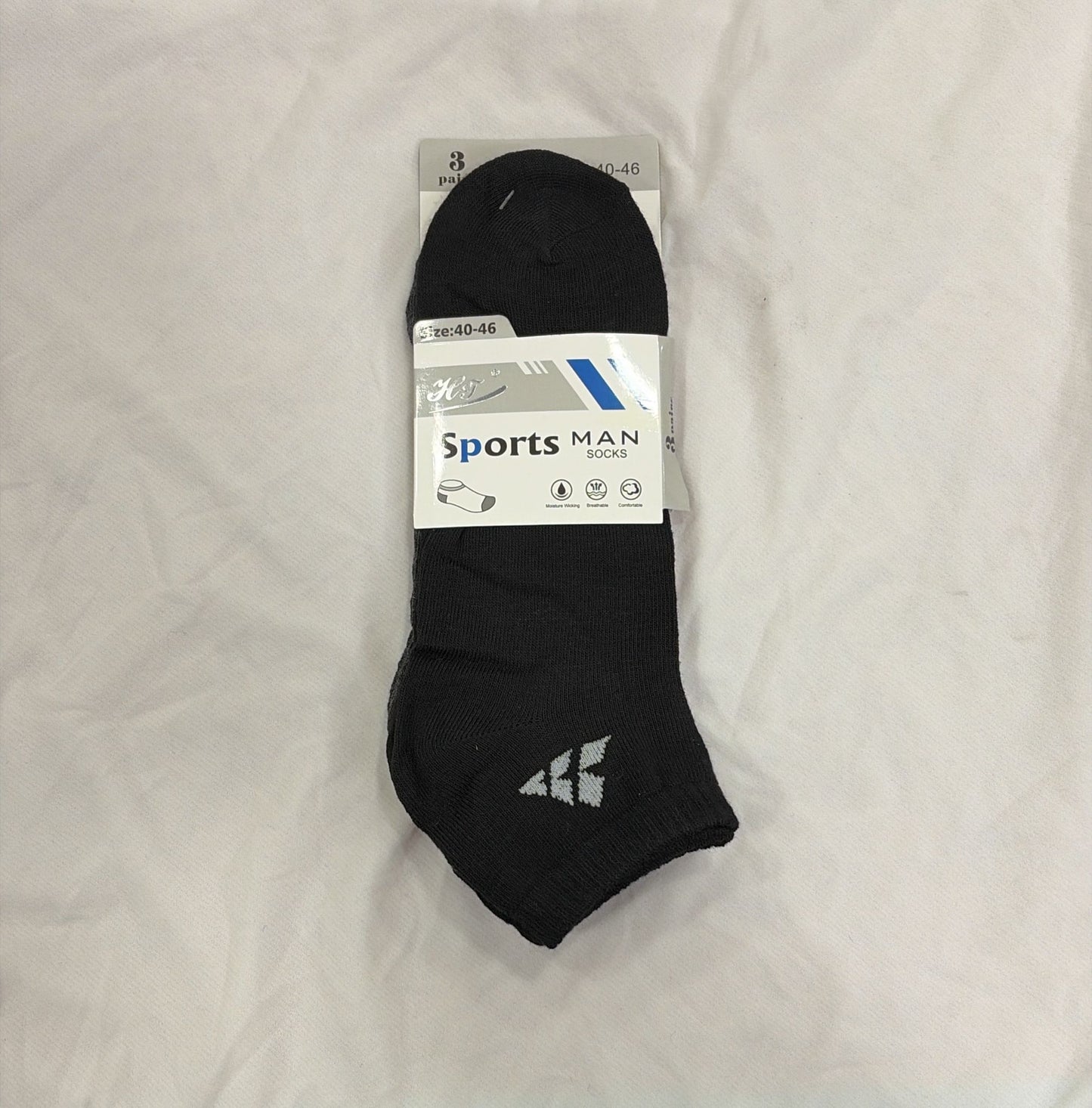 PACK 3 TOBILLERO HOMBRE TALLA 40-46